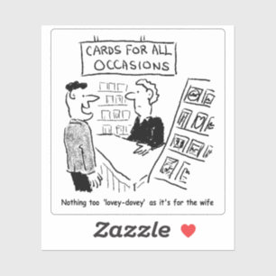 De Cartoon van de Kaart van GroetenWinkel. Sticker