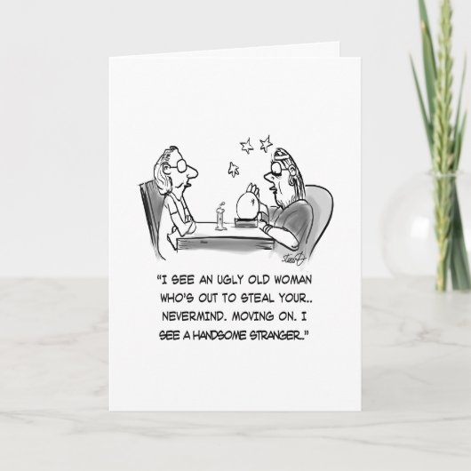 De Cartoon van de Teller van het fortuin Kaart (Voorkant)