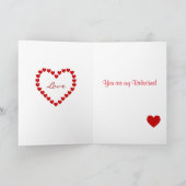 De Cartoon van Valentijn van de tekkel Feestdagen Kaart (Binnen)