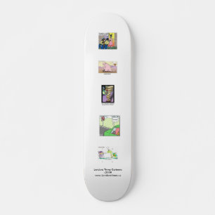 De Cartoons van de Tijden van Londen op kwaliteits Skateboard