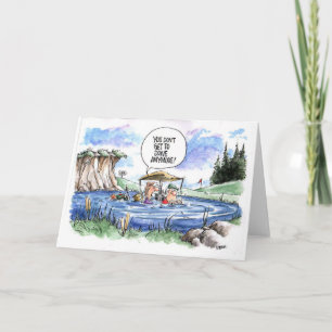 De cartoonwenskaart van het golf: Slechte Kaart