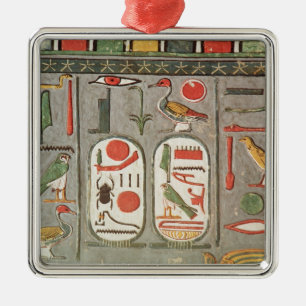 De cartouche van de koning metalen ornament