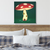  de casa de fada em formato de cogumelo canvas afdruk (Insitu (Slaapkamer))