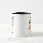 De Cat Illustrated Coffee Mok 01 (Midden)