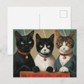 De Cat Ladies gaan stemmen Briefkaart (Voorkant / Achterkant)