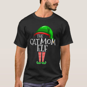 De Cat Mam Elf Groep die familie kerstmis Gi aanpa T-shirt