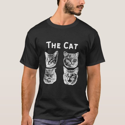De Cat Retro T-shirt (Voorkant)