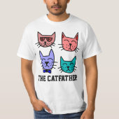 DE CATFATHER, Cat Dad T-shirts (Voorkant)