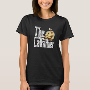 De Catfather Cat Father Mafia Whiskers Male papa T-shirt