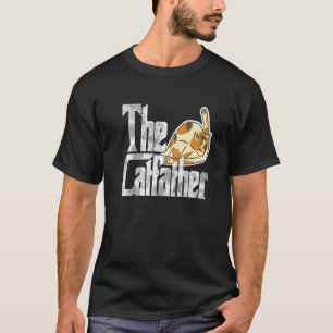 De Catfather Cat Father Mafia Whiskers Male papa T-shirt
