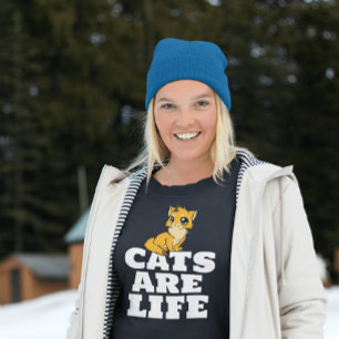DE CATS ZIJN LEVENSCATEGORIE KATTE T-SHIRTS-T - SH TRUI