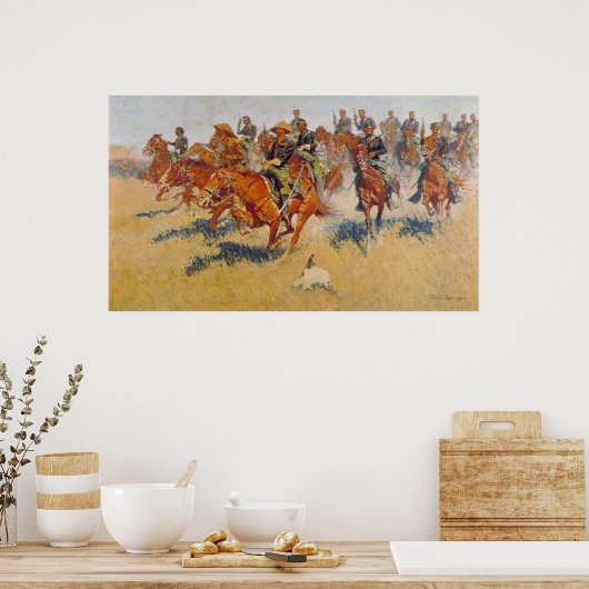 De Cavalry Charge Poster (Keuken)