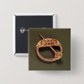 De Cavan of 'Queen's' Brooch uit Cavan Vierkante Button 5,1 Cm (Voorkant /achterkant)
