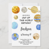 De ce monde anniversaire Invitations (Devant)