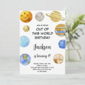 De ce monde anniversaire Invitations (Debout devant)