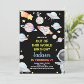 De ce monde anniversaire Invitations d'anniversair (Debout devant)