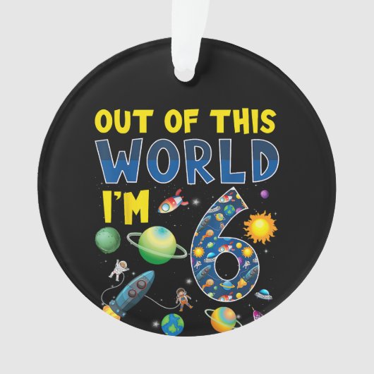 De ce monde je suis 6 Space Rocket Anniversaire Pa (devant)