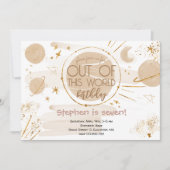 De ce monde l'anniversaire Invitation (Devant)