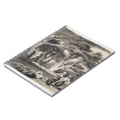 De Cedars van Libanon, gegraveerd door Freeman (se Notitieboek (Linkerzijde)