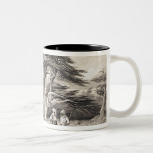 De Cedars van Libanon, gegraveerd door Freeman (se Tweekleurige Koffiemok