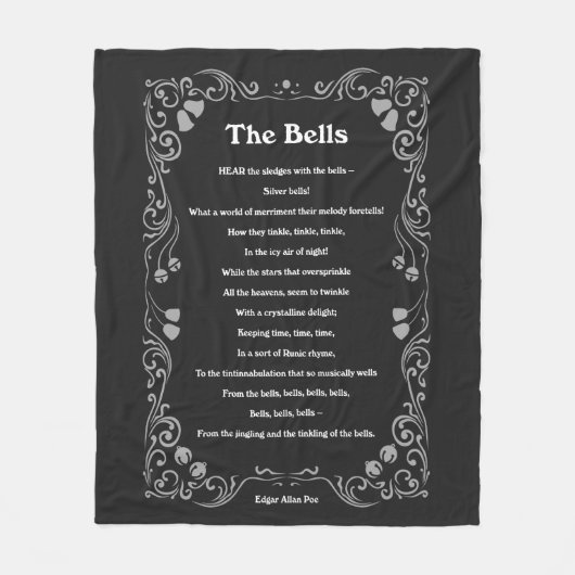De cellen van Edgar Allan Poe Fleece Deken (Voorkant)