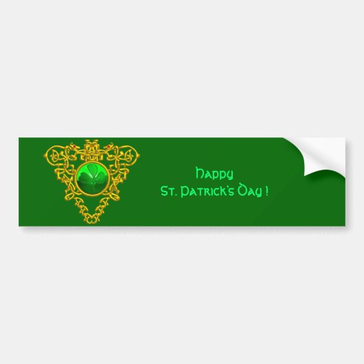 DE CELTISCHE HART VAN SAINT PATRICK BUMPERSTICKER (Voorkant)