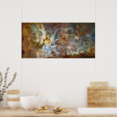 De centrale regio Carina Nebula Poster (Keuken)