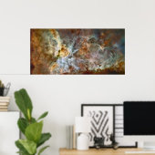 De centrale regio Carina Nebula Poster (Thuiskantoor)
