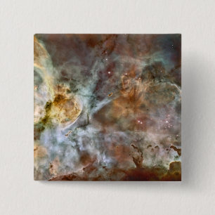 De centrale regio Carina Nebula Vierkante Button 5,1 Cm