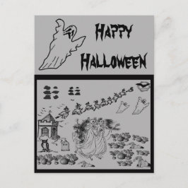 De ceremonie in Haunted - Feestdagenkaart