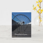 De Cette Façon À La Roue Pensée De Vous Carte (Fleur jaune)