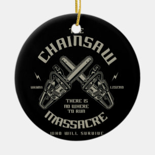 De Chainzaag Massacre die overleeft? Keramisch Ornament