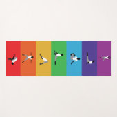 De Chakra kleuren Yogamat (Voorkant (horizontaal))