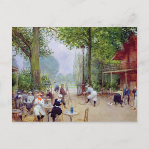 De Chalet du Cycle in de Bois de Boulogne Briefkaart