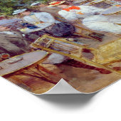 De Chalet du Cycle in de Bois de Boulogne Poster (Hoek)