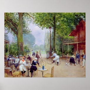 De Chalet du Cycle in de Bois de Boulogne Poster