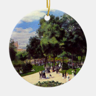 de Champs-Elysées tijdens de Parijse beurs van 186 Keramisch Ornament