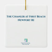 De Chanler bij First Beach Newport RI Ornament (Achterkant)