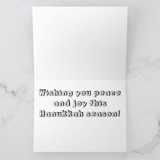 De Chanoeka kleurt me Kaart (Binnen)