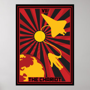 De Chariot Card Poster