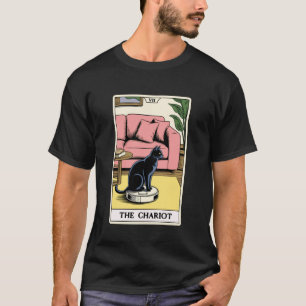 De Chariot Robot Stofzuiger Kat Grappige Tarot C T-shirt