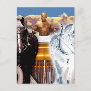 De Chariot Tarot-kaart Briefkaart