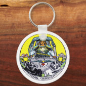 De Chariot Tarot Sleutelhanger (Voorkant)