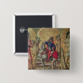 De Charity of St. Martin Vierkante Button 5,1 Cm (Voorkant /achterkant)