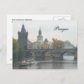 De Charles Bridge Prague Tsjechië Briefkaart (Voorkant / Achterkant)