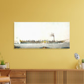 De Charles-Philippe, de eerste steamboot Canvas Afdruk (Insitu (Woonkamer))