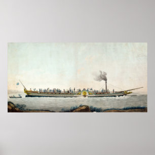 De Charles-Philippe, de eerste steamboot Poster