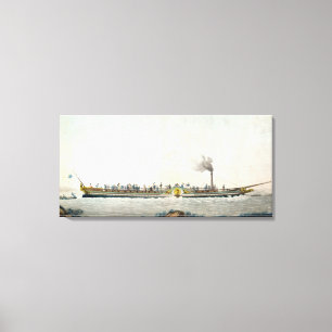 De Charles-Philippe, de eerste stuurboot Canvas Afdruk