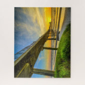 De Charleston South Carolina Pier Sunset Puzzel (Verticaal)