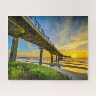 De Charleston South Carolina Pier Sunset Puzzel